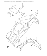SUZUKI, TL 1000 S W, HINTERER KOTFLUEGEL