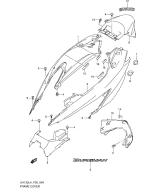 SUZUKI, UH 125 Burgman L4, RAHMEN VERKLEIDUNG