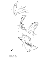 SUZUKI, UH 125 Burgman L4, FRONT BEIN VERKLEIDUNG