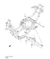 SUZUKI, Suzuki UH125 L4, RAHMEN ABDECKUNG