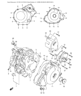 SUZUKI, DL 1000 V-Strom K6, KURBELGEHAEUSE ABDECKUNG