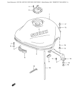 SUZUKI, GSF 1200 Bandit Y, TREIBSTOFF TANK (MODEL Y)