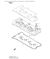 SUZUKI, GSR 750 L2, ZYLINDER KOPF ABDECKUNG