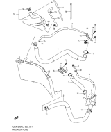 SUZUKI, GSX 1300 R Hayabusa L2, KUEHLER LEITUNG