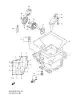 SUZUKI, GSX 1300 R Hayabusa L2, OELWANNE OEL PUMPE