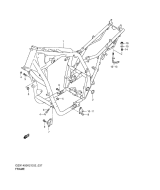 SUZUKI, GSX 1400 K3, RAHMEN ABDECKUNG