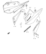 SUZUKI, GSX 1400 K3, RAHMEN VERKLEIDUNG