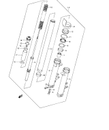 SUZUKI, GSX 1400 K3, FRONT DAEMPFER