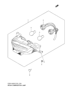 SUZUKI, GSX 1400 K3, KOMBINATIONSLAMPE HINTEN