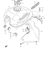 SUZUKI, GSX 1400 K3, TREIBSTOFF TANK