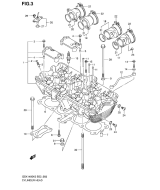 SUZUKI, GSX 1400 K3, ZYLINDER KOPF