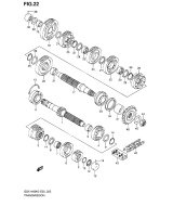 SUZUKI, GSX 1400 K3, GETRIEBE