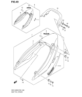 SUZUKI, GSX 1400 K6, SITZABDECKUNG