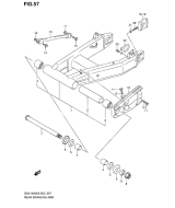SUZUKI, GSX 1400 K6, HINTERER SCHWINGARM