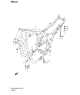 SUZUKI, GSX 1400 K6, RAHMEN ABDECKUNG