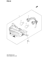 SUZUKI, GSX 1400 K6, KOMBINATIONSLAMPE HINTEN