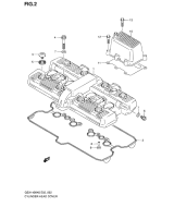 SUZUKI, GSX 1400 K6, ZYLINDER KOPF ABDECKUNG