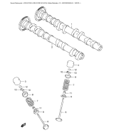 SUZUKI, GSX-R 1000 K2, NOCKENWELLE VENTIL