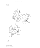 SUZUKI, GSX-R 1000 L0, KRAFTSTOFFTANK ABDECKUNG VORN