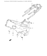 SUZUKI, GSX-R 600 K3, RAHMEN ABDECKUNG