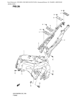 SUZUKI, GSX-R 600 K9, RAHMEN ABDECKUNG