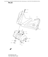 SUZUKI, GSX-R 600 K9, KRAFTSTOFFTANK ABDECKUNG VORN