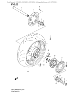 SUZUKI, GSX-R 600 K9, HINTERRAD