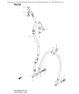 SUZUKI, GSX-R 600 K9, FRONT BREMS LEITUNG