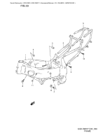 SUZUKI, GSX-R 600 Y, RAHMEN ABDECKUNG