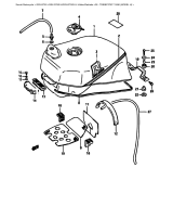 SUZUKI, GSX-R 750 H, TREIBSTOFF TANK