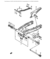 SUZUKI, GSX-R 750 H, HINTERER SCHWINGARM