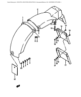 SUZUKI, GSX-R 750 H, HINTERER KOTFLUEGEL