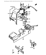 SUZUKI, GSX-R 750 H, RUECKLICHT LICENSE LAMP
