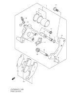 SUZUKI, LTA 75 0X EU King Quad L0, FRONT BREMSSATTEL