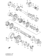 SUZUKI, LTA 75 0X EU King Quad L0, GETRIEBE 2