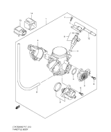 SUZUKI, LTA 75 0X EU King Quad L0, DROSSELGEHAEUSE