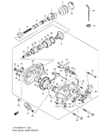 SUZUKI, LTA 75 0X EU King Quad L0, KEGELRADGETRIEBE FRONT