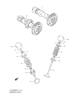 SUZUKI, LTA 75 0X EU King Quad L0, NOCKENWELLE VENTIL