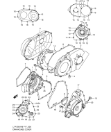 SUZUKI, LTA 75 0X EU King Quad L0, KURBELGEHAEUSE ABDECKUNG