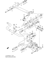 SUZUKI, LTA 75 0X EU King Quad L0, HINTERER SCHWINGARM