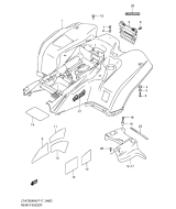 SUZUKI, LTA 75 0X EU King Quad L0, HINTERER KOTFLUEGEL