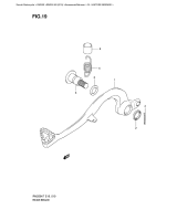 SUZUKI, RM 250 EU K8, HINTERE BREMSE