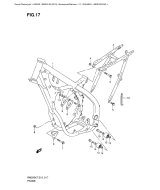 SUZUKI, RM 250 EU K8, RAHMEN ABDECKUNG