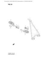 SUZUKI, RM 250 EU K8, STAENDER FUSSRASTEN