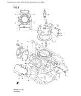 SUZUKI, RM 250 EU K8, ZYLINDER