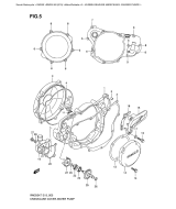 SUZUKI, RM 250 EU K8, KURBELGEHAEUSE ABDECKUNG - WASSER PUMPE