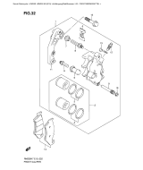 SUZUKI, RM 250 EU K8, FRONT BREMSSATTEL