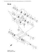 SUZUKI, RM 250 EU K8, HINTERER DAEMPFER