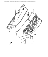 SUZUKI, RM 250 EU S, RAHMEN VERKLEIDUNG