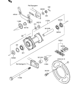 SUZUKI, RM 65 EU K5, HINTERE NABE